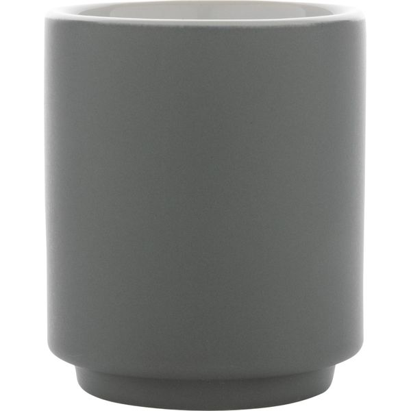 Xd Collection - Tazza Da Caffè, Impilabile, In Ceramica, 180Ml XD173 (Taglia Unica) (Grigio/Bianco)-image