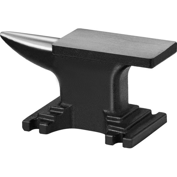 Succebuy Incudine A Corno Singolo, Incudine In Acciaio Fuso Da 8,8 Libbre, Robusta Incudine A Corno Rotonda Per Forgiatura Con Elevata Durezza, Design Compatto Con Base Robusta, Strumenti E Attrezzature Per Forgiatura-image