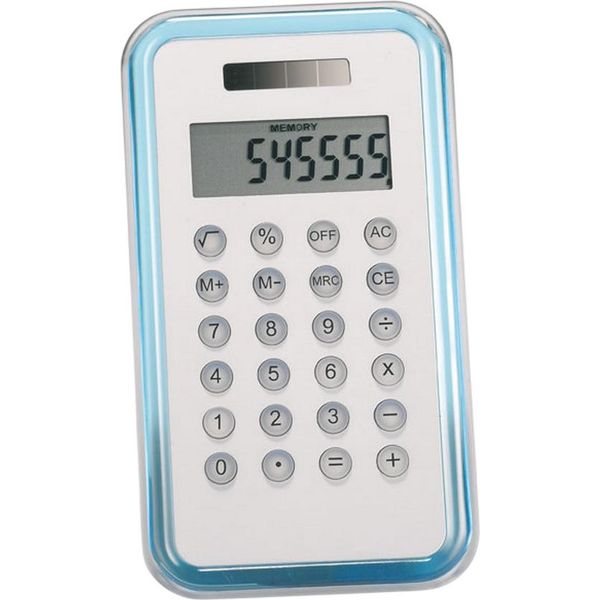 Midocean - Calcolatrice Tascabile "Culca"", Display A 8 Cifre MO1528 (Taglia Unica) (Blu Trasparente)"-image