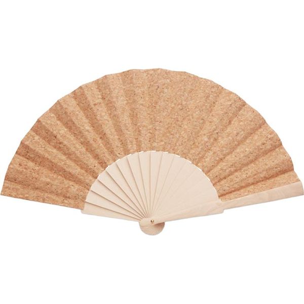 Midocean - Ventilatore A Mano "Fanny Cork"", Manuale, Legno MO878 (Taglia Unica) (Beige)"-image