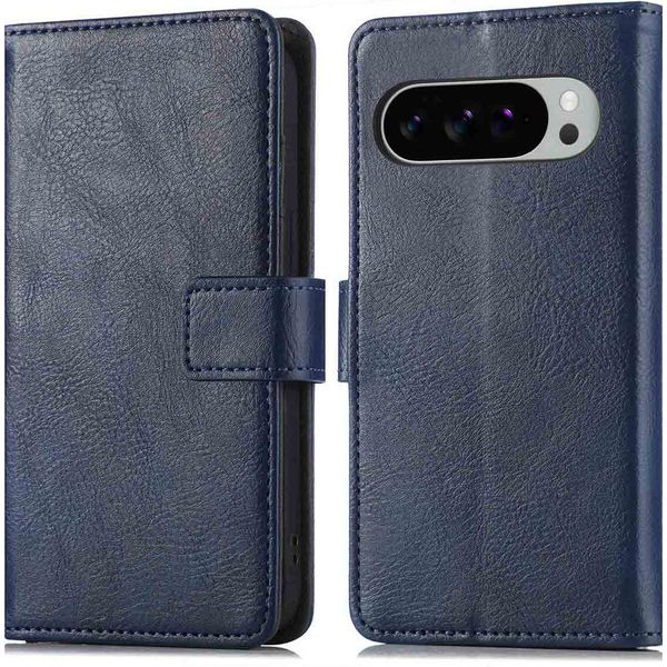 Custodia Imoshion Per Google Pixel 10 Pro Xl - Flip Cover Libreria Flip - Blu Scuro-image