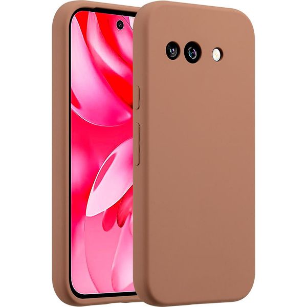 Custodia Google Pixel 9A - Silicone - Custodia Morbida Accezz/Copertura Posteriore - Marrone-image