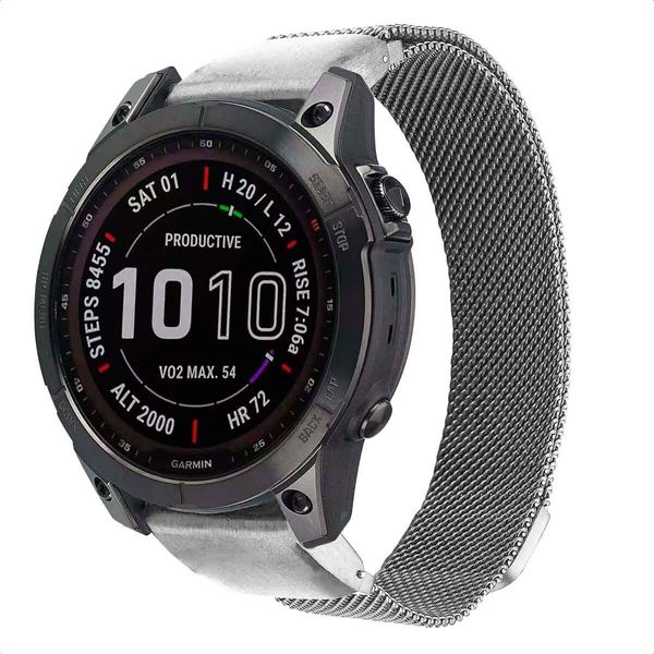 Garmin Fenix 5S, Garmin Fenix 6S, Garmin Fenix 7S, Garmin Fenix 8 - 43 Mm Cinturino: Imoshion Quickfit® Milanese Per Garmin Watch-image