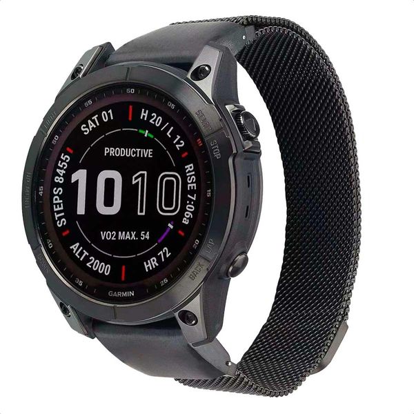 Garmin Fenix 5S, Garmin Fenix 6S, Garmin Fenix 7S, Garmin Fenix 8 - 43 Mm Cinturino: Imoshion Quickfit® Milanese Per Garmin Watch-image