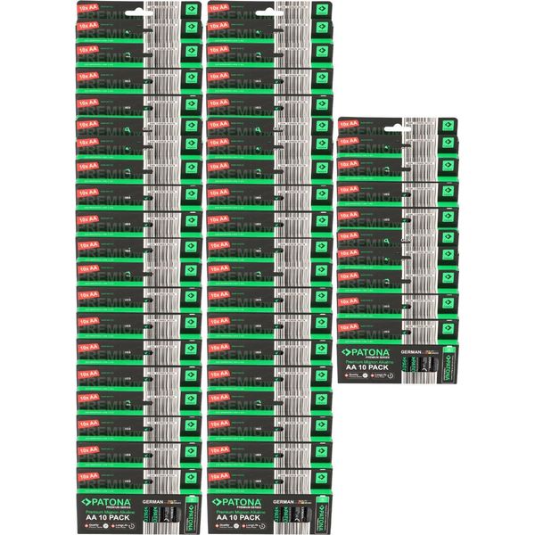 Patona Premium 500X Batterie Aa (50X10Er) Confezione 1,5V Alcalina-image