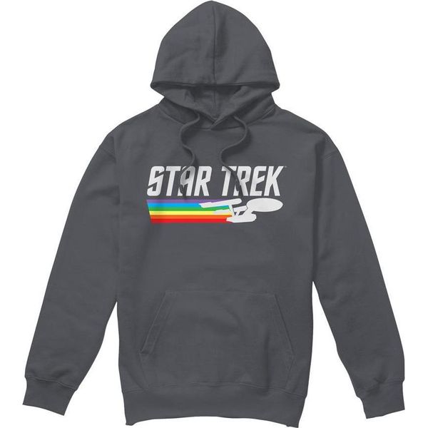 Star Trek - Felpa Con Cappuccio Da Uomo TV7575 (S) (Charcoal)-image