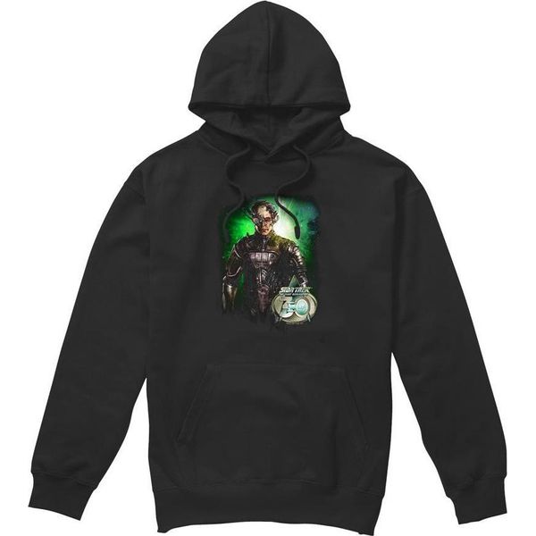 Star Trek - Felpa Con Cappuccio "Borg 30"" Da Uomo TV8147 (Xl) (Nero)"-image