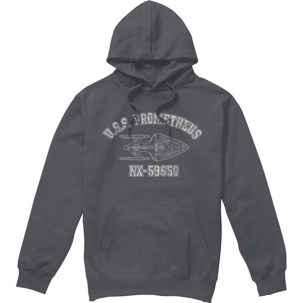 Star Trek - Felpa Con Cappuccio "Prometheus Athletic"" Da Uomo TV8172 (Xl) (Carbone)"-image