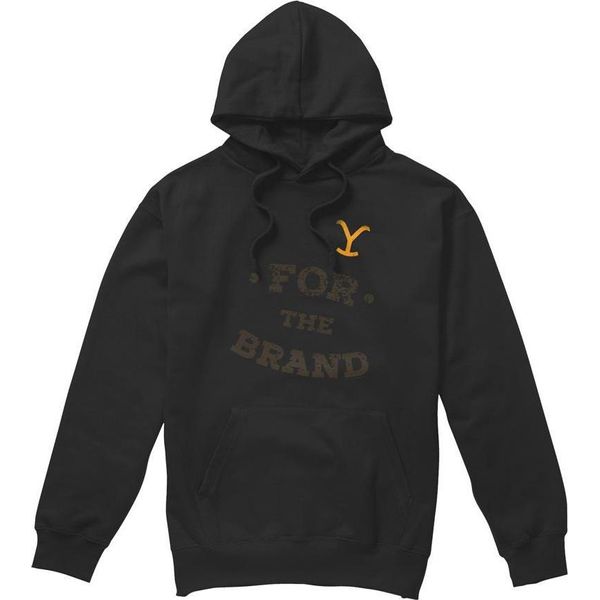 Yellowstone - Felpa Con Cappuccio "For The Brand"" Da Uomo TV8265 (M) (Nero)"-image