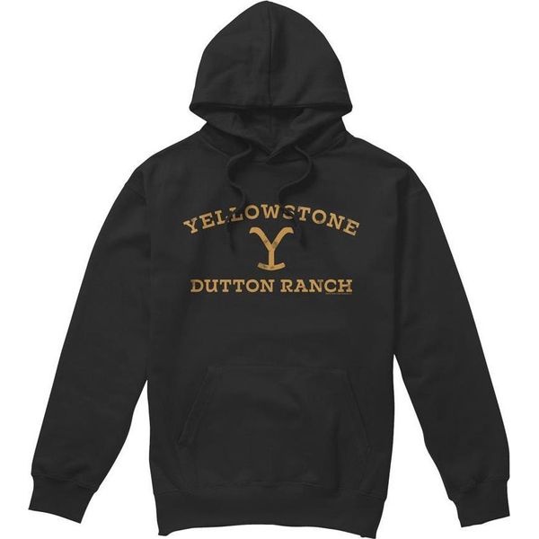 Yellowstone - Felpa Con Cappuccio Da Uomo TV8271 (Xl) (Nero)-image