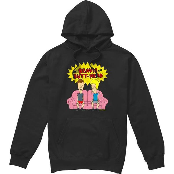 Beavis & Butthead - Felpa Con Cappuccio "Couch Og"" Da Uomo TV8645 (Xl) (Nero)"-image