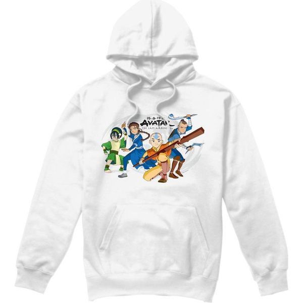 Avatar: The Last Airbender - Felpa Con Cappuccio Da Uomo TV8750 (Xxl) (Bianco)-image