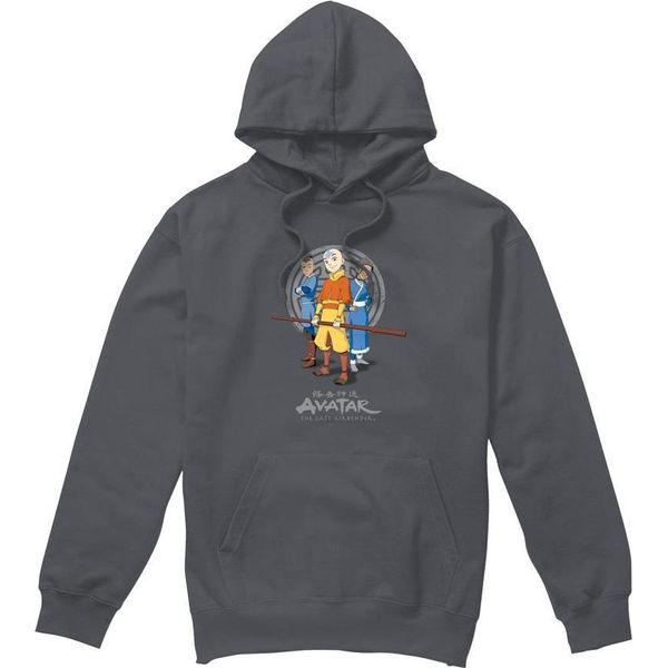 Avatar: The Last Airbender - Felpa Con Cappuccio "Team Avatar"" Da Uomo TV8767 (M) (Charcoal)"-image