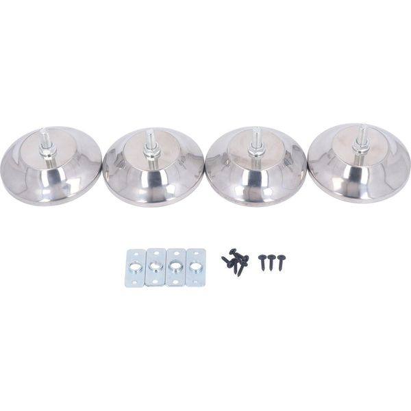 4 Pc Biliardo Tavolo Da Biliardo - Gamba Passo 5 Pollici Regolabile Ad Alte Prestazioni Livello -Riser Per Calcio Ping Pong-image