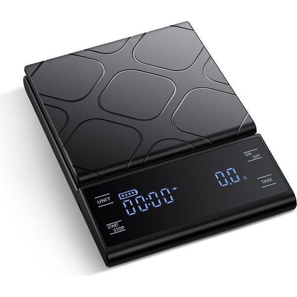 Inf Bilancia Da Caffè Ricaricabile Nera Con Timer - 3Kg/0.1G 3 Kg/0,1 G-image