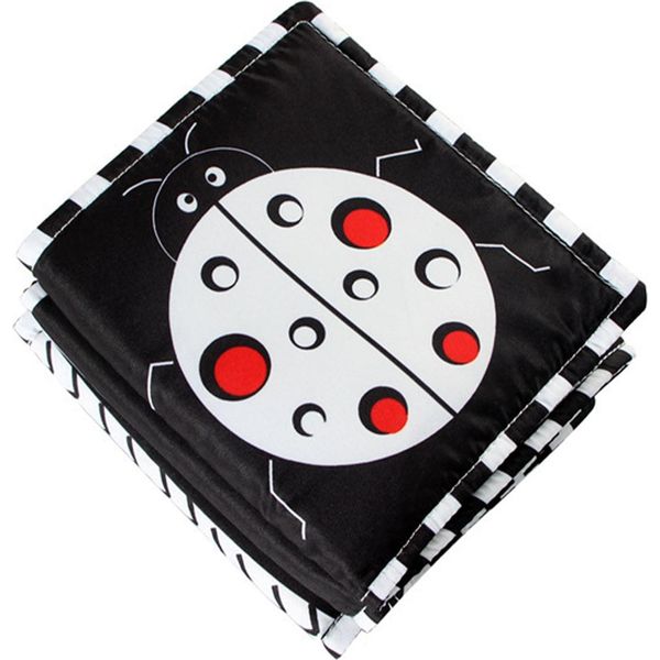 Libro Morbido In Bianco E Nero Ad Alto Contrasto, Giocattolo Per Bambini Per L'apprendimento Precoce-image