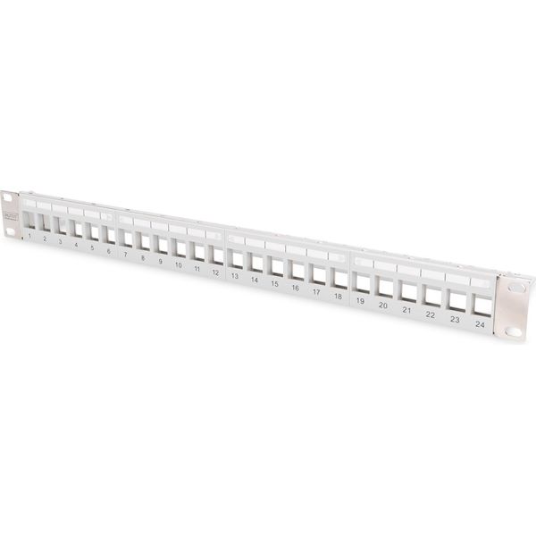 Digitus DN-91410-LF Digitus Patchpanel 1HE 24-Port Rackmount Modular Grau Transp-image