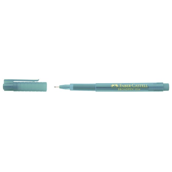 Faber-Castell 155456 Fineliner Broadpen 1554 - 0,8 Mm, Turchese (A Prova Di Documento)-image