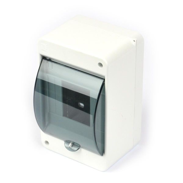 Quadro Di Distribuzione Piccolo Montato In Superficie 4 Moduli Trasparente, Scatola Portafusibili Scatola Di Distribuzione-image