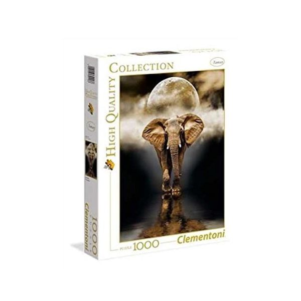 Clementoni 39326 - Puzzle Panoramico - L'elefante (1000 Pezzi) Puzzle-image