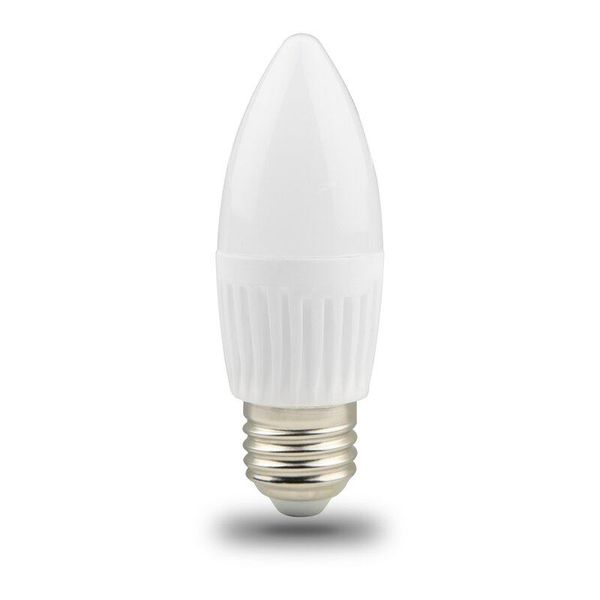 1X Forever Light Led | E27 C37 | Lampadina | Lampada | Apparecchio Di Illuminazione | SMD2835 | 10W | 900Lm | Ceramica | 230V 6500K Bianco Freddo-image