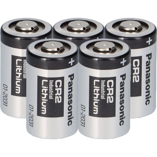 5X Fotobatterie Panasonic CR2 Al Litio 3V 850Mah CR17355, DLCR2, EL1CR2, CR15H270-image