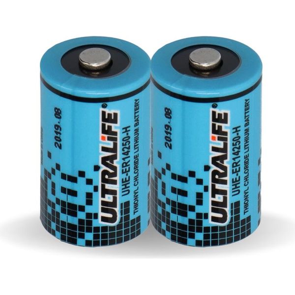 2X Batteria Ultralife Al Litio 3,6V Ls 14250 - 1/2 Aa - UHE-ER14250 Li-Socl2-image