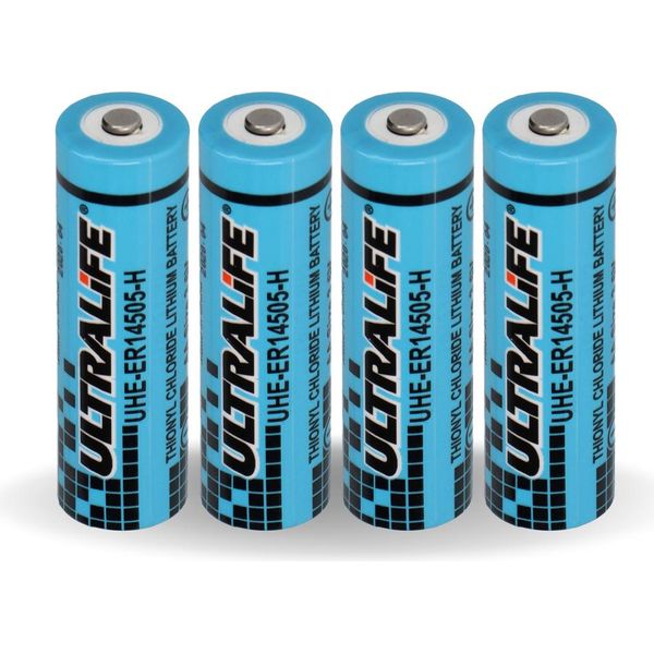 4X Batteria Ultralife Al Litio 3,6V LS14500 - Aa - UHE-ER14505 LS14500 Li-Socl2-image