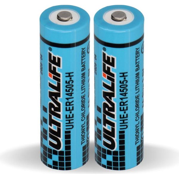 2X Batteria Ultralife Al Litio 3,6V LS14500 - Aa - UHE-ER14505 LS14500 Li-Socl2-image