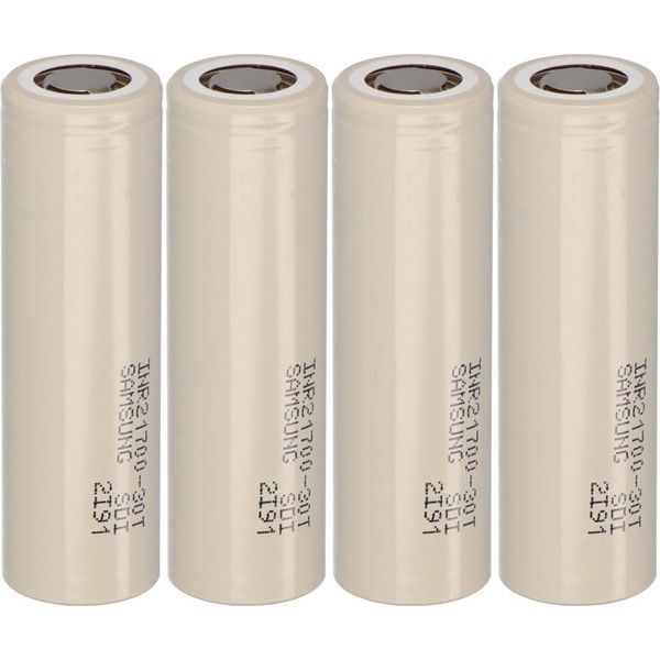 4X Batteria Samsung INR21700-30T 3,6V 3000Mah 35A Agli Ioni Di Litio-image