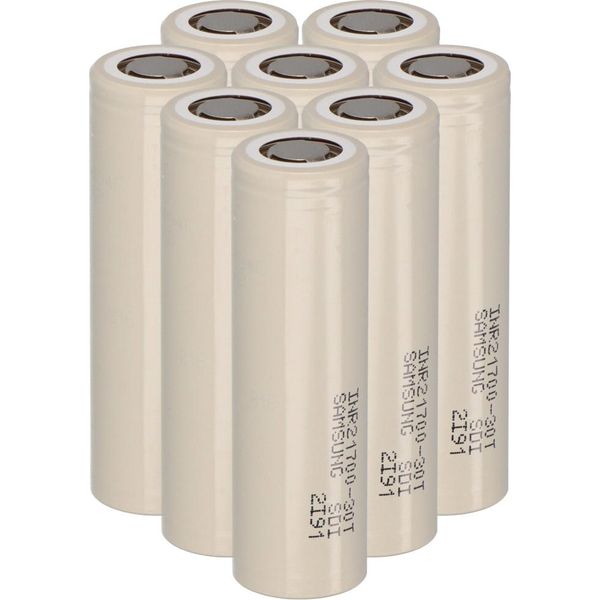 8X Batteria Agli Ioni Di Litio Samsung INR21700-30T 3,6V 3000Mah 35A-image