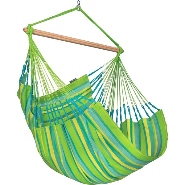 La Siesta Sedia Sospesa Domingo Comfort Verde Lime Lounger Sedia Sospesa Amaca-image