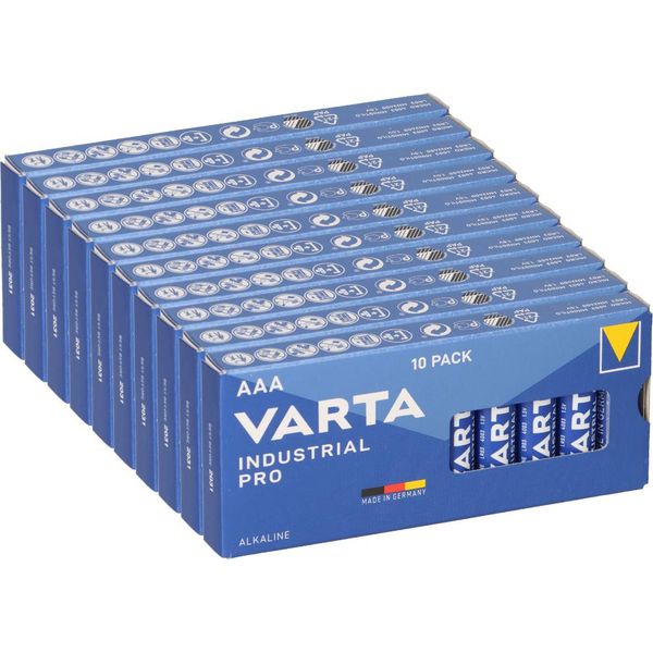 120X Batterie Varta Industrial Micro Aaa MN2400 Alcaline 4003 LR03 Di Alta Qualità-image