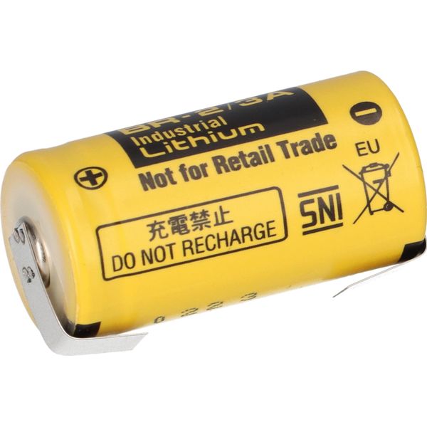 Batteria Al Litio Panasonic BR-2/3A 3V 1200Mah Br 2/3A Etichetta A U A Saldare-image