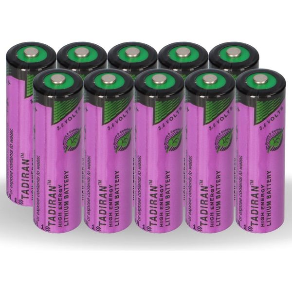 10X Tadiran Batteria Al Litio 3,6V Sl 760/S Aa - Cellula Lisocl2 2200Mah-image