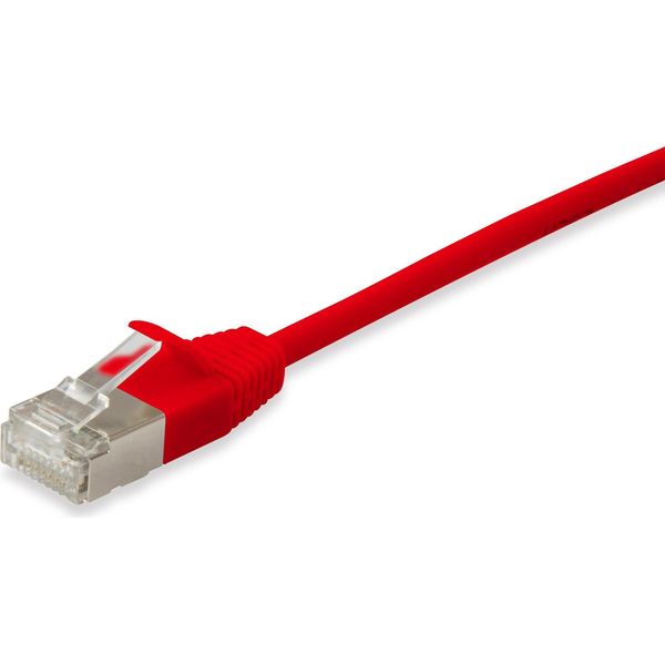 Equip Cavo Patch Cat6A Slim F/Ftp 2Xrj45 15,00M Rot Lszh Polybeutel-image