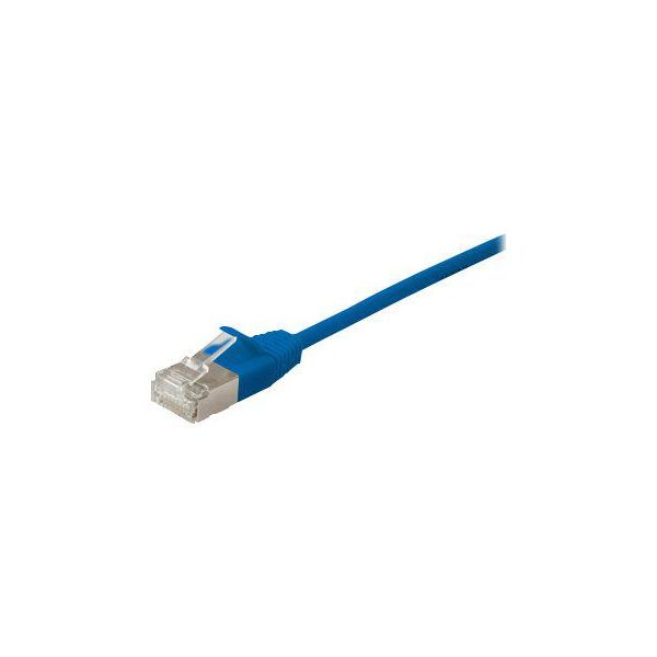 Equip Cavo Patch Cat6A Slim F/Ftp 2Xrj45 3,00M Blau Lszh Polybeutel-image