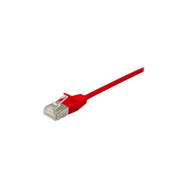 Cavo Patch Equip Cat6A Slim F/Ftp 2Xrj45 3,00M Rot Lszh Polybeutel-image
