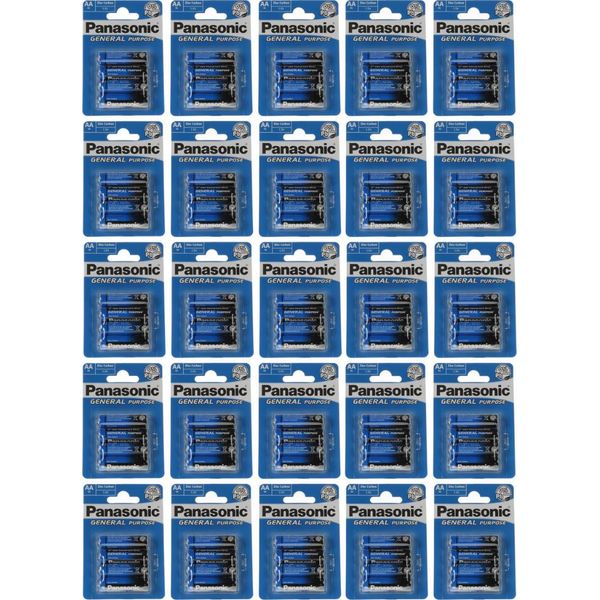 100X Panasonic Aa Mignon Batterie Generiche 1,5V 25X 4Er Blister-image