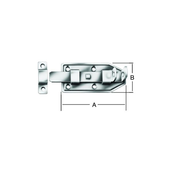 Vormann Schloss-TüRriegel Gerade L 140Mm Stahl, Verzinkt (000105140Z)-image