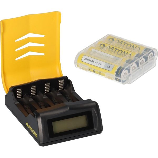 Batterie Ricaricabili Mignon Aa - Set Con Stazione Di Ricarica E Batterie Ricaricabili Box Batterie Premium-image