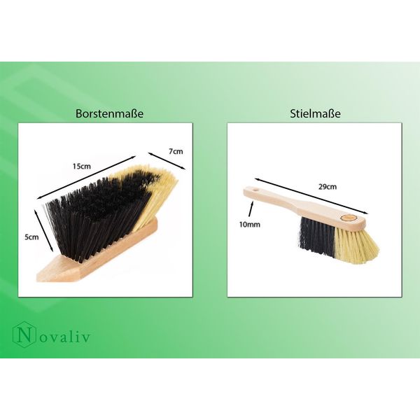 Novaliv 1X Set Per Spazzare I Setole Sintetiche Fini I Paletta Con Labbro In Gomma I Set Per Spazzare Paletta A Mano Scopa A Mano Set Per Spazzare A Mano Scopa E Spazzola Paletta E Spazzola A Mano Scopa A Mano-image