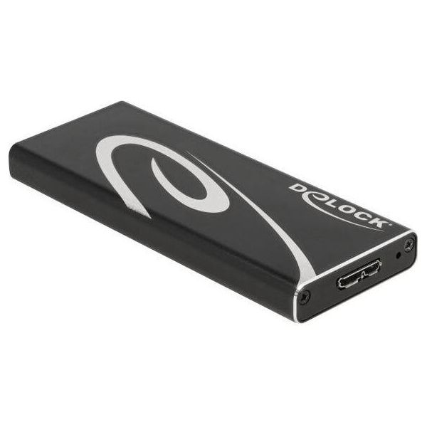 Delock - Contenitore Di Archiviazione - M.2 - 1 Canale - Scheda M.2 - 600Mbps - Usb 3.2 (Gen 2) - Nero (42007)-image