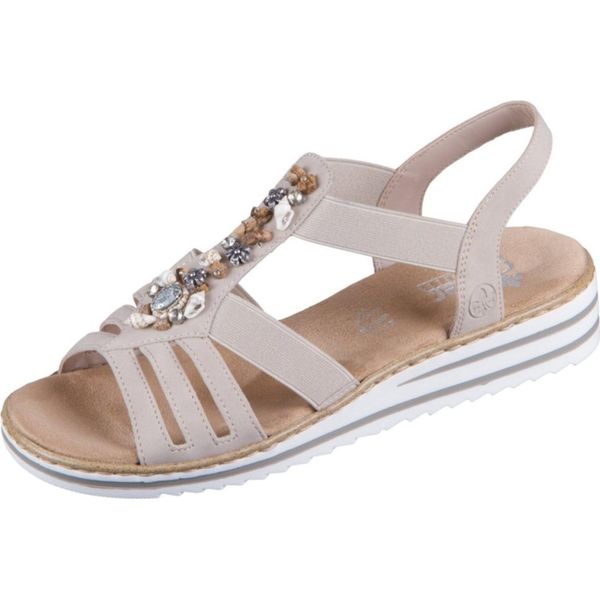 Rieker V0649-62 - Sandali Rieker Beige Rieker Colore: Beige, Dimensione: 42,-image