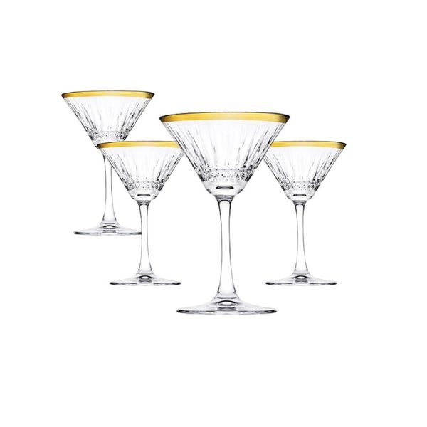 Pasabahce Elysia Golden Touch Set Di 4 Bicchieri Da Champagne-image
