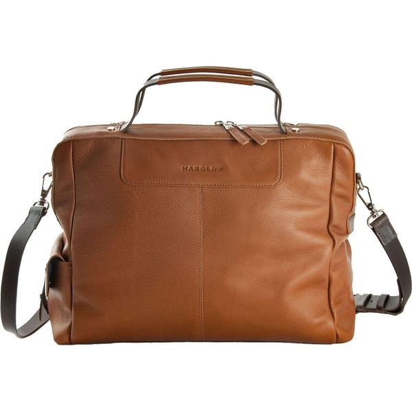 Harold's Pelle Borsa Da Ufficio Country Framebag Businessbag Cognac Marrone Chiaro-image