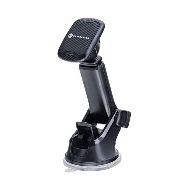 Forcell H-CT327 Supporto Per Auto Supporto Per Auto Magnetico In Carbonio Per Parabrezza E Cruscotto Nero-image