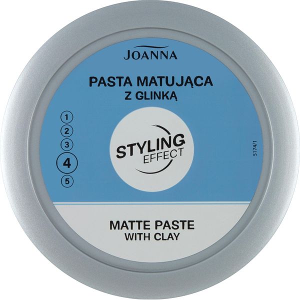 Joanna Styling Effect Pasta Opacizzante Con Argilla Pasta Opacizzante Per Capelli Con Argilla 100G-image