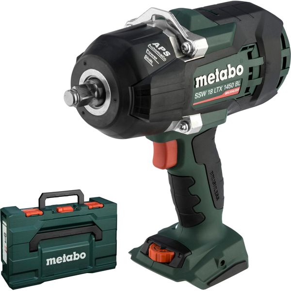 Metabo Ssw 18 Ltx 1450 Bl - Avvitatore A Impulsi - A Batteria - Attacco Quadro Da 1/2 Pollice - 1450 N-M - Senza Batteria-image