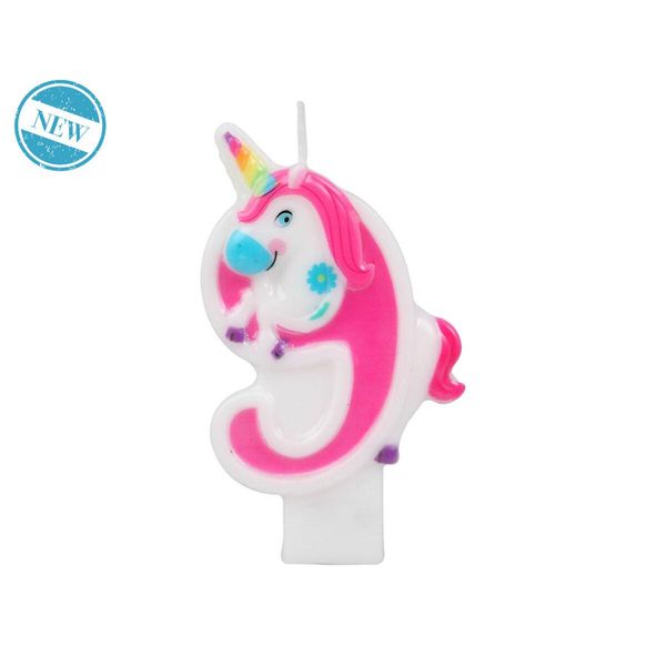 Atosa Unicorn Candle No9 Rosa Rosa Taglia Unica-image